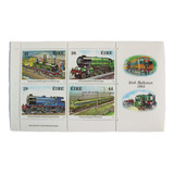 Bloco Com 4 Selo Trem Locomotiva Eire Irlanda 1984