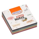 Bloco De Notas Adesivo Brw 76x76mm Cores Vintage