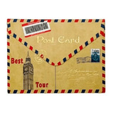 Bloco De Notas Cartão Postal C/ Velcro 90 Folhas 10x7,5cm