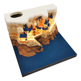 Bloco De Notas Castle 3d Para O Calendário 2024, Bloco De No