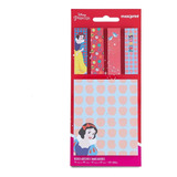 Bloco De Notas Disney Branca De Neve 4 Marcadores Maxprint