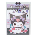 Bloco De Papel De Carta Importado Japão Sanrio Kuromi Cereja
