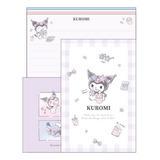 Bloco De Papel De Carta Importado Japão Sanrio Kuromi Fun
