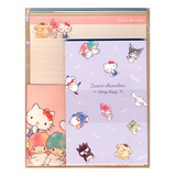 Bloco De Papel De Carta Importado Sanrio Characters Happy
