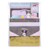 Bloco De Papel De Carta Importado Sanrio Kuromi Friends