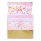 Bloco De Papel De Carta Importado Sanrio My Melody Friends