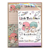 Bloco De Papel De Carta Sanrio Little Twin Stars Twinkle