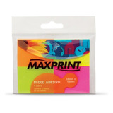 Bloco De Recado Adesivo C 4 Cores Neon - Maxprint Cor Colorido