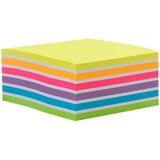 Bloco De Recado Autoadesivo 76x76mm 7cores Neon 400f