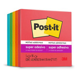 Bloco De Recado Post-it Diversão 654 Tropical 76x76mm 450 Fl
