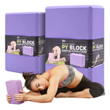 Bloco De Yoga Pilates Equilíbrio Postura Treino Kit C/2 Pçs.