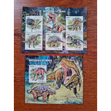 Bloco E Série Selos Dinossauros - Pré Históricos