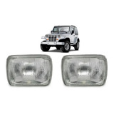 Bloco Farol Quadrado Vidro Troller 1997 A 2003 Par
