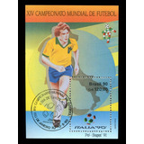Bloco Filatélico- Copa Do Mundo 1990 - Frete Grátis - L.1862