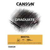 Bloco Graduate Bristol 180g 21x29,7 A4