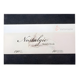 Bloco Hahnemuhle Nostalgie Sketch Book Paisagem A4 40 Folhas