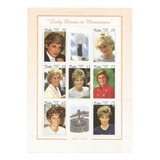 Bloco Inglaterra 1998 Em Homenagem A Princesa Lady Diana