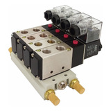 Bloco Manifold C/ 04 Válvulas Solenoide