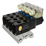 Bloco Manifold Com 02 Válvulas Solenoide