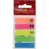 Bloco Marcador Pagina Adesivo 44x12mm 5 Cores C/125f
