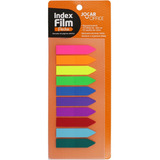 Bloco Marcador Pagina Adesivo Index Film 5cores Pastel 24fls