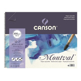Bloco Montval Papel Aquarela T.f. Espiral 32x41 300g