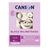 Bloco Papel Canson Milimetrado A4 63g