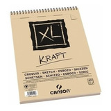 Bloco Papel Canson Xl Kraft 40fls A5 90g