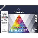 Bloco Papel Criativo Cards 8 Cores 32fls A4+ 120g