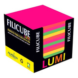 Bloco Recado Rascunho Anotação Filicube Lumi Colorido 700fls