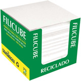 Bloco Recado Rascunho Anotação Reciclado Filicube Marfim