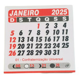 Bloco Refil Calendário De Geladeira Mini Imã 200 Unid 5x5