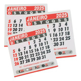 Bloco Refil Calendário De Geladeira Mini Imã 200 Unid 5x5cm