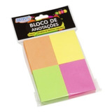 Bloco Smart Notes 38x51mm Colorido Neon