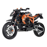 Blocos De Montar | Moto City Racer Laranja | 579 Peças