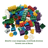 Blocos De Montar C/ Mochila, Modelo 224 Peças, 2-4 Anos
