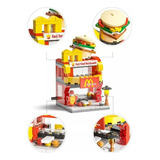 Blocos De Montar City Fast Food Mc Donald's Brinquedo Cidade