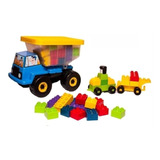Blocos De Montar Lego Caminhão Caçamba 26 Pçs Brinquedo