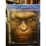 Blu-ray + Dvd Planeta Dos Macacos A Origem - Lacrado & Orig.