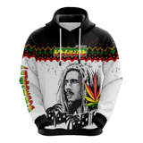 Blusa | Jaqueta | Casaco Bob Marley Reggae Rastafari Jamaica