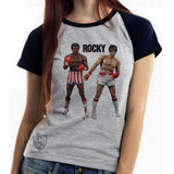 Blusa Baby Look Rambo Rocky Balboa