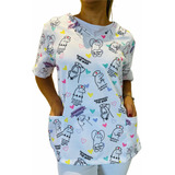 Blusa Bata Camisa Scrub Pijama Hospitalar