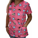 Blusa Bata Camisa Scrub Pijama Hospitalar Cirúrgico Lonney