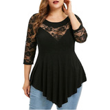 Blusa Bata De Malha Mangas 3/4