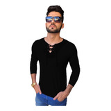 Blusa Bata Ilhós Slim Segunda Pele Viscolycra Manga Longa
