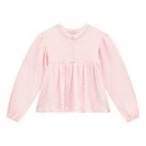 Blusa Bata Infantil Manga Longa