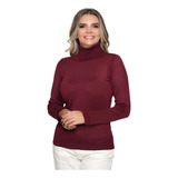 Blusa Cacharrel Feminina Lã Trico Tricot Gola Alta Atacado