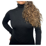 Blusa Cacharrel Feminina Lã Trico Tricot Gola Alta Atacado