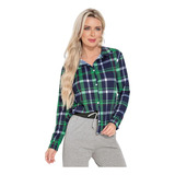 Blusa Camisa Xadrez Feminina Tamanho Gg Pronta Entrega S8