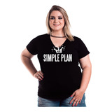 Blusa Camiseta Plus Size Banda Simple